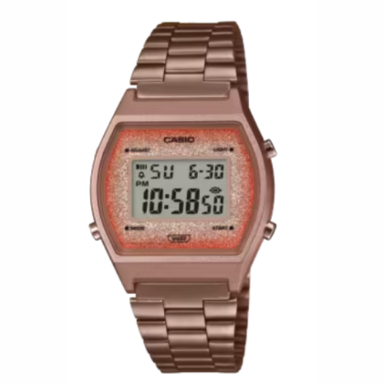 Casio Vintage B640WCG-5DF Rose Gold Stainless Steel Strap with Dial Digital Unisex Watch